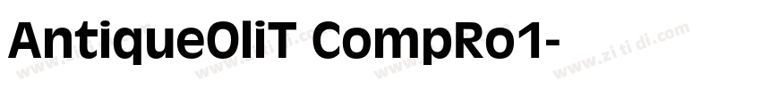 AntiqueOliT CompRo1字体转换